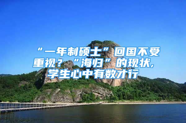 “一年制碩士”回國(guó)不受重視？“海歸”的現(xiàn)狀,學(xué)生心中有數(shù)才行