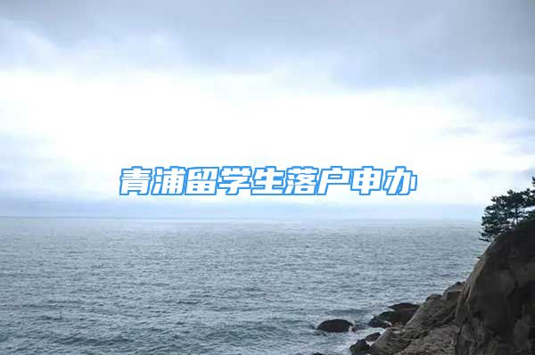 青浦留學(xué)生落戶申辦