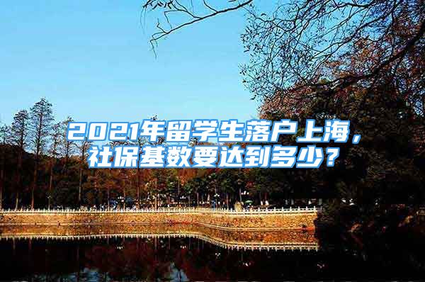 2021年留學(xué)生落戶上海，社?；鶖?shù)要達(dá)到多少？