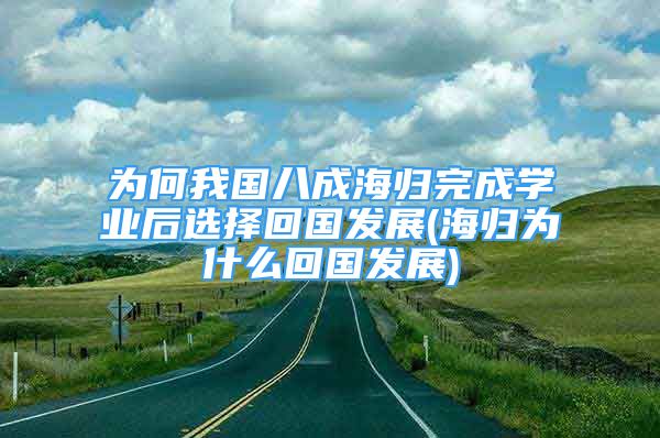 為何我國八成海歸完成學(xué)業(yè)后選擇回國發(fā)展(海歸為什么回國發(fā)展)