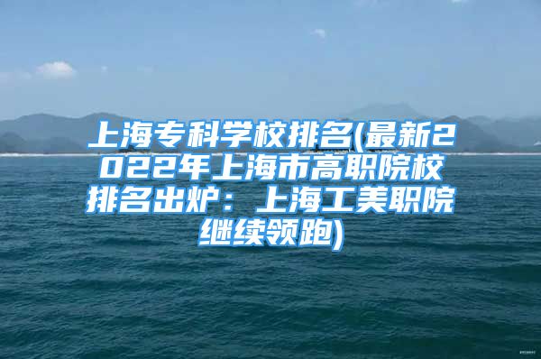 上海?？茖W校排名(最新2022年上海市高職院校排名出爐：上海工美職院繼續(xù)領跑)