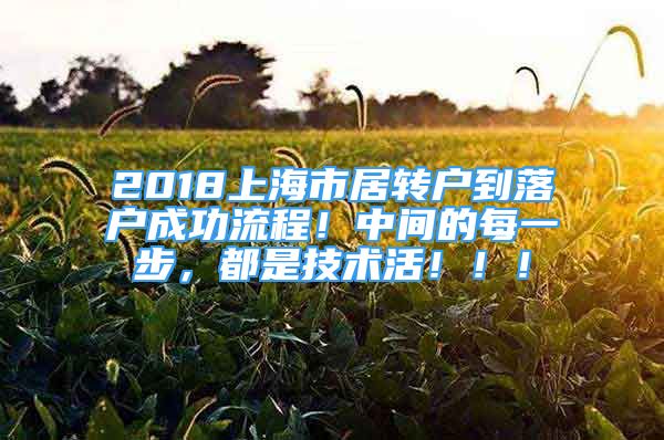 2018上海市居轉(zhuǎn)戶到落戶成功流程！中間的每一步，都是技術(shù)活！?。?/></p>
								<p style=