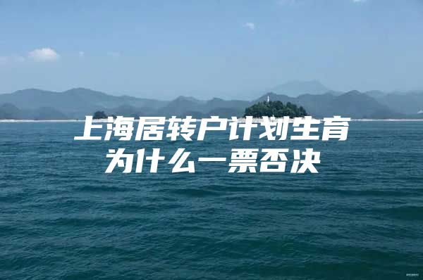 上海居轉(zhuǎn)戶(hù)計(jì)劃生育為什么一票否決