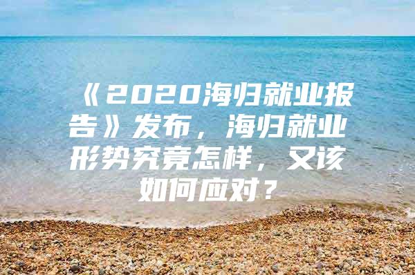 《2020海歸就業(yè)報告》發(fā)布，海歸就業(yè)形勢究竟怎樣，又該如何應(yīng)對？