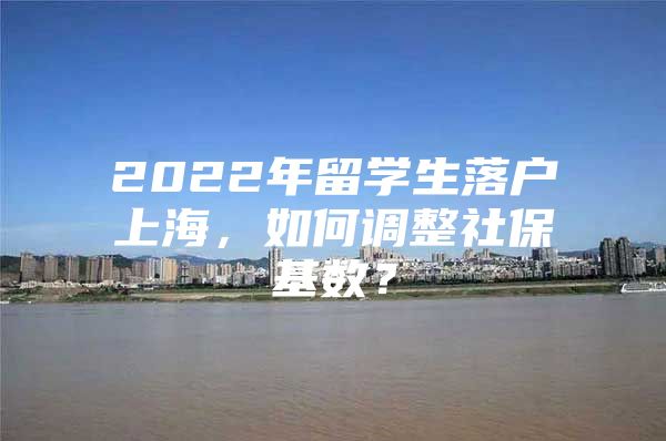 2022年留學生落戶上海，如何調(diào)整社保基數(shù)？