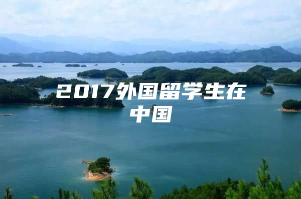 2017外國留學生在中國