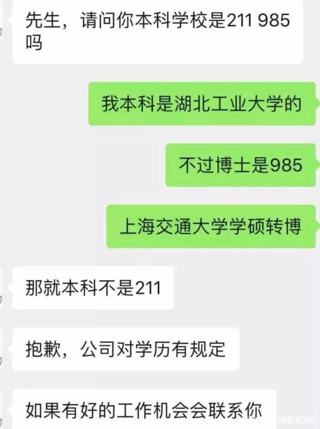 上海交大博士2月求職無果，因本科非211被拒，學(xué)歷真這么重要嗎？