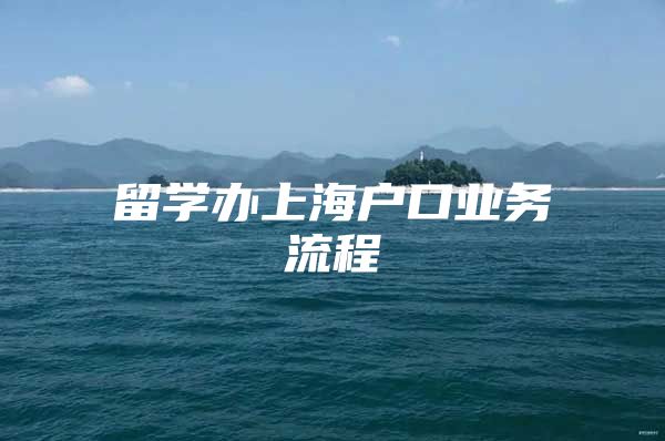 留學(xué)辦上海戶口業(yè)務(wù)流程