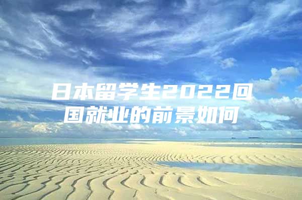 日本留學(xué)生2022回國就業(yè)的前景如何