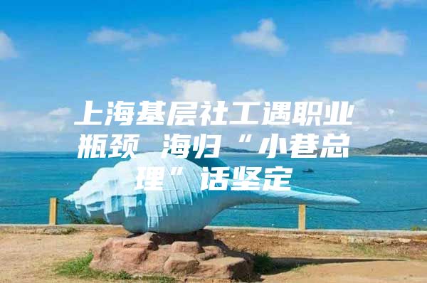 上海基層社工遇職業(yè)瓶頸 海歸“小巷總理”話堅定