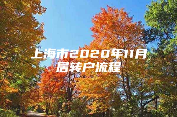 上海市2020年11月居轉(zhuǎn)戶(hù)流程